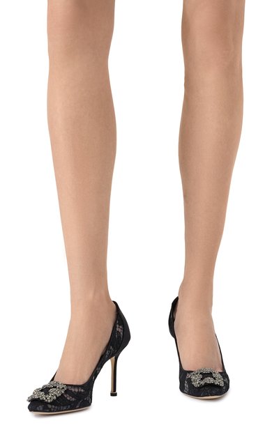 Текстильные туфли hangisi 90 MANOLO BLAHNIK, арт. 9XX-0697/LAC, фото 3