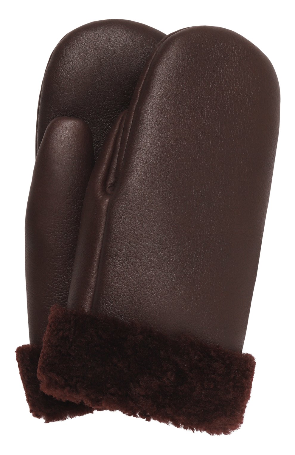 Варежки из овчины MASLOV бордового цвета по цене 18040 руб., арт. М01, фото 1 Варежки из овчины MASLOV, арт. М01, фото 1