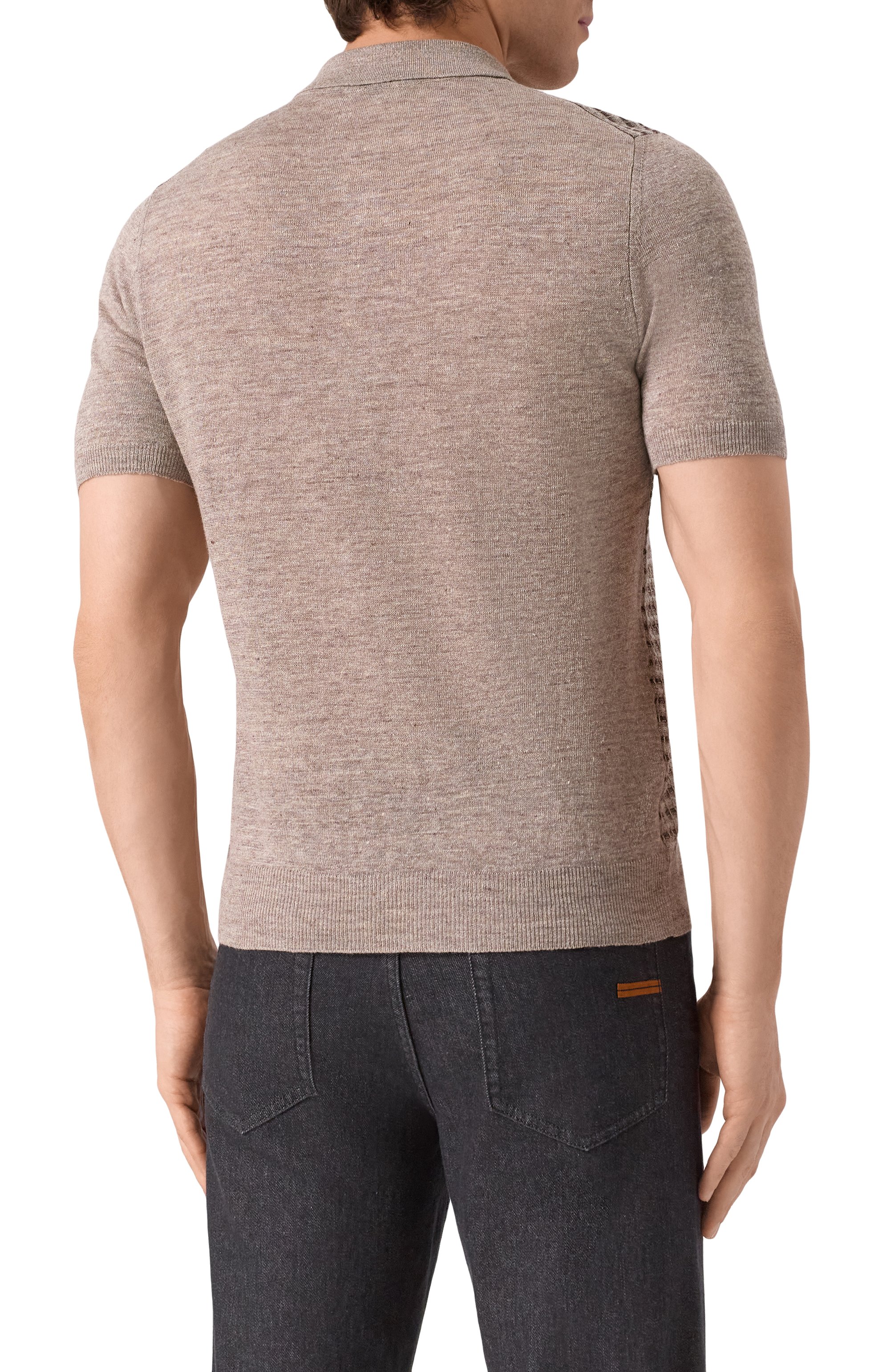 Поло изо льна и шелка CORNELIANI, арт. 25M56A-2525118, фото 4