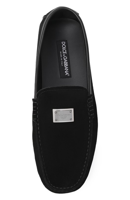 Замшевые мокасины DG Driver Dolce & Gabbana A50735/A0100 Чёрный  A50735/A0100 Фото 5