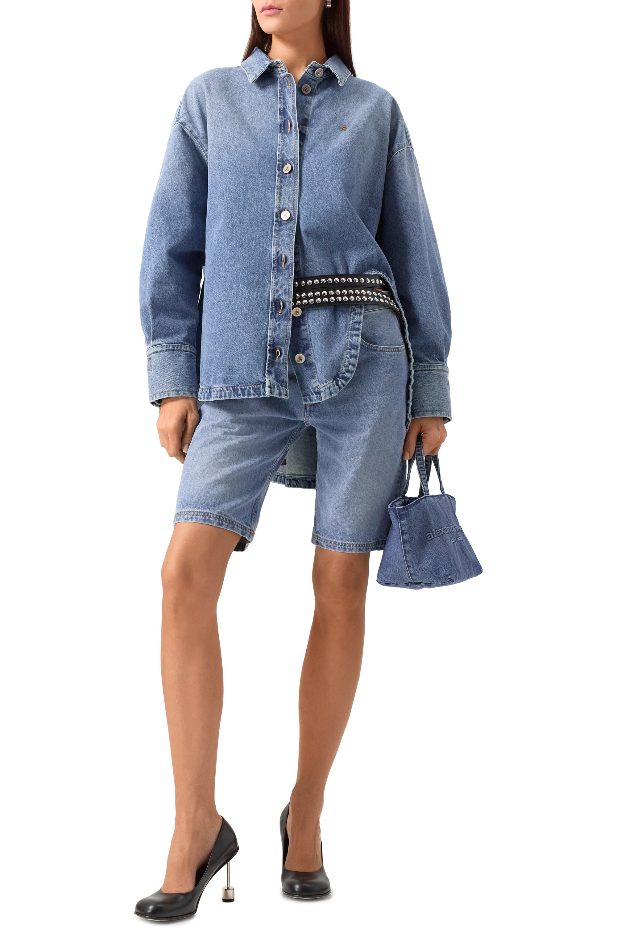 Джинсовая рубашка THE ATTICO, арт. 250WCB00068/DDD085AA, фото 2