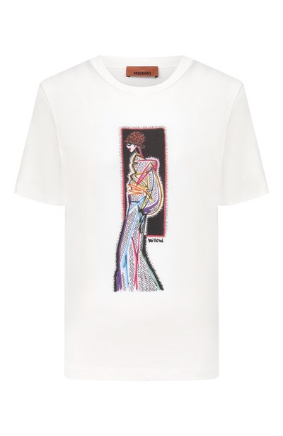 Женская хлопковая футболка MISSONI, арт. DS26WL00/BJ00R3