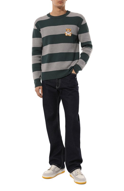 Шерстяной свитер Moschino Разноцветный, фото 2