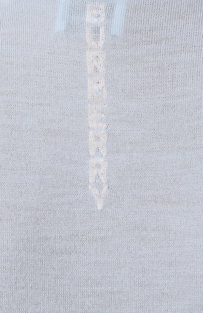 Шерстяной топ BURBERRY голубого цвета по цене 47700 руб., арт. 8015094, фото 5 Шерстяной топ BURBERRY, арт. 8015094, фото 5