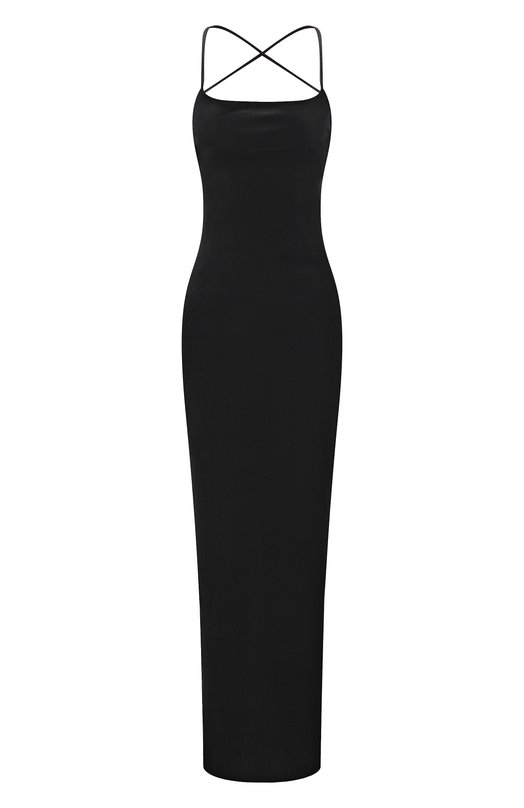 Бархатное платье VETEMENTS WE76DR429B/26550 VELVET Чёрный WE76DR429B/26550 VELVET