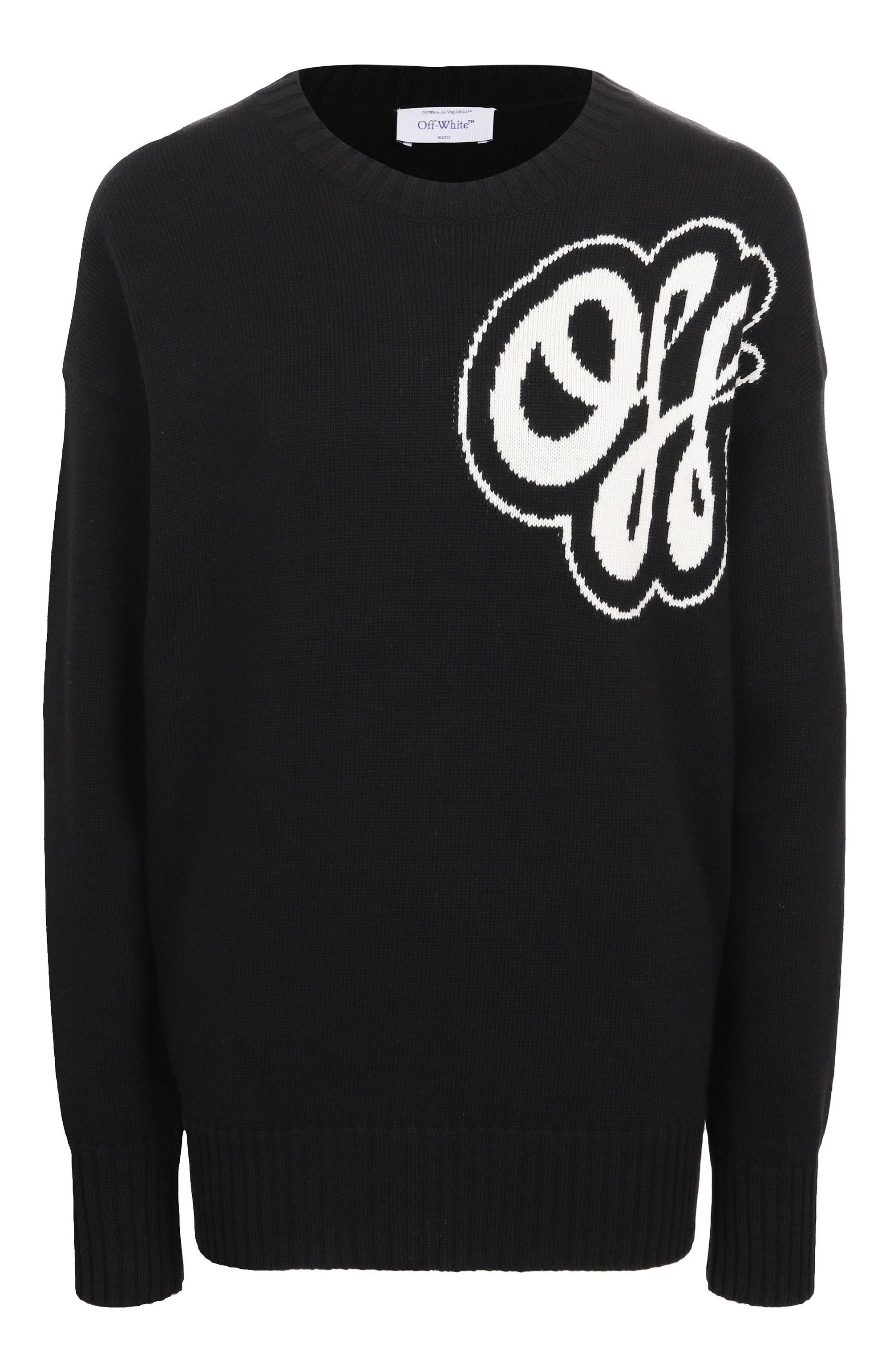 Свитер из хлопка и кашемира OFF-WHITE, арт. 0WHE109S25KNI0011001, фото 1