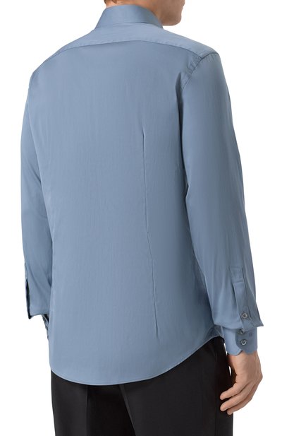 Хлопковая сорочка VAN LAACK голубого цвета по цене 24300 руб., арт. VL-RIK0S-SF/130830/770, фото 4 Хлопковая сорочка VAN LAACK, арт. VL-RIK0S-SF/130830/770, фото 4