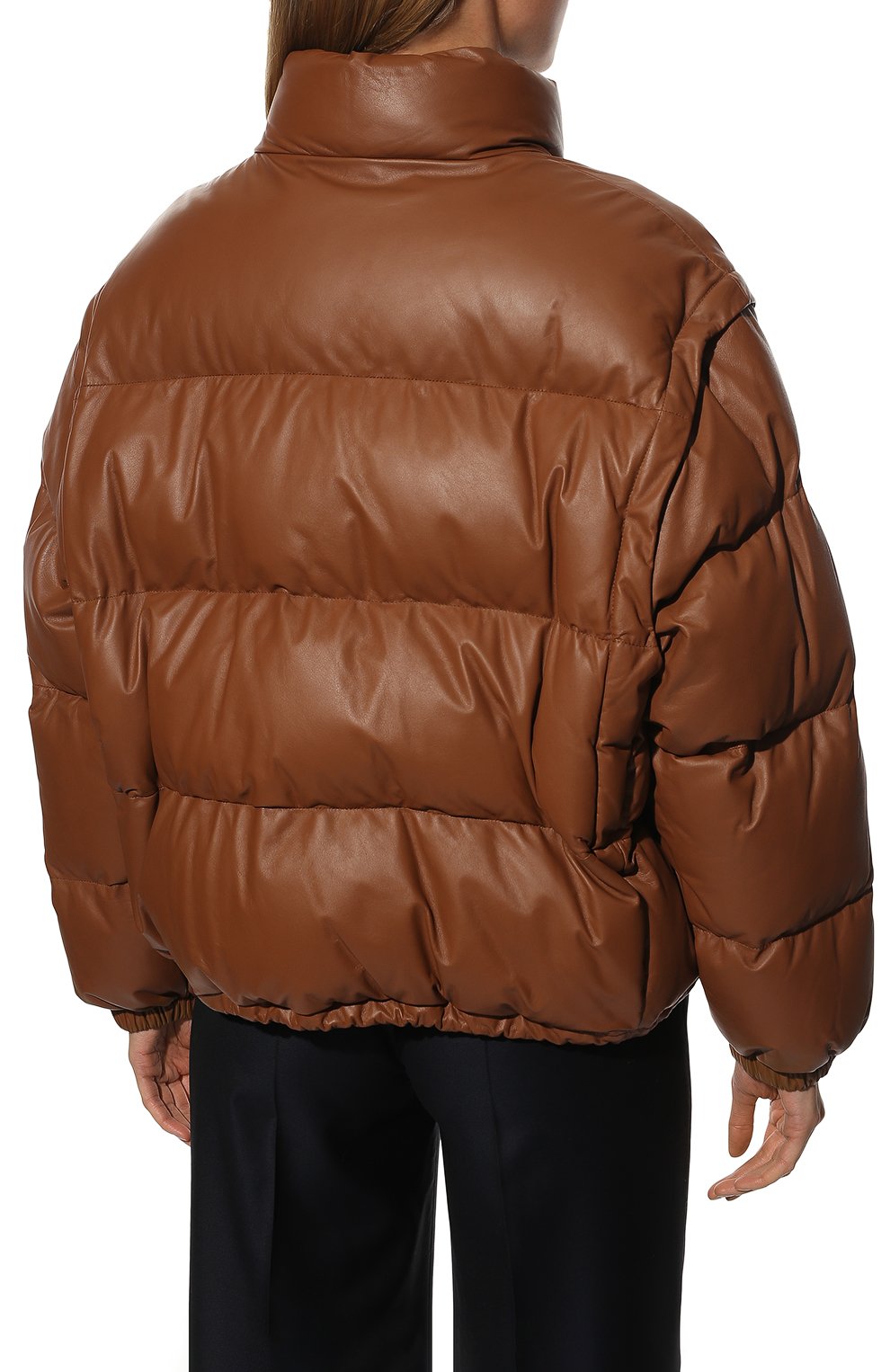 Кожаный пуховик PRADA, арт. 58A050-FLY-F0BW5, фото 4