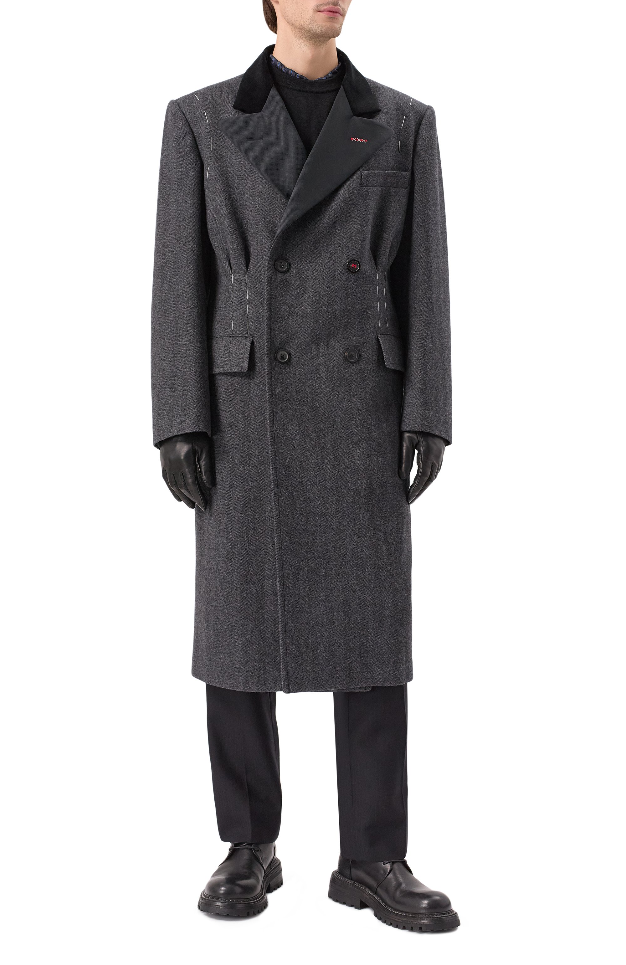 Шерстяное пальто MAISON MARGIELA, арт. SI1AA0002/S53338, фото 3