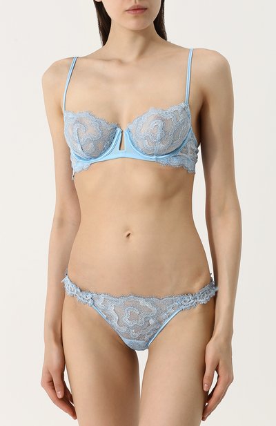 Однотонные кружевные трусы-стринги LA PERLA, арт. 0015930, фото 2