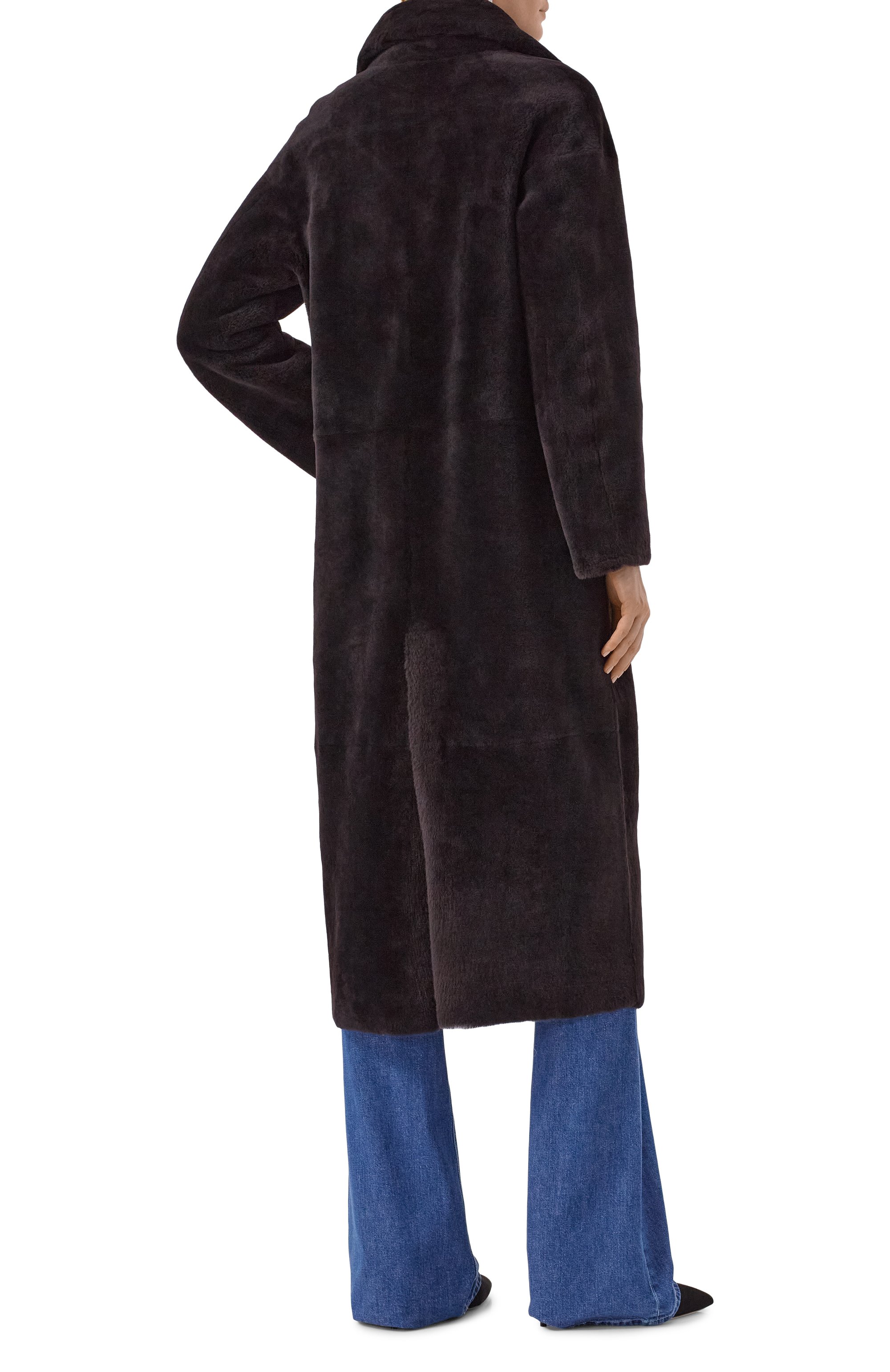 Дубленка из овчины KITON темно-коричневого цвета по цене 1115000 руб., арт. D60672K0546F07, фото 4 Дубленка из овчины KITON, арт. D60672K0546F07, фото 4
