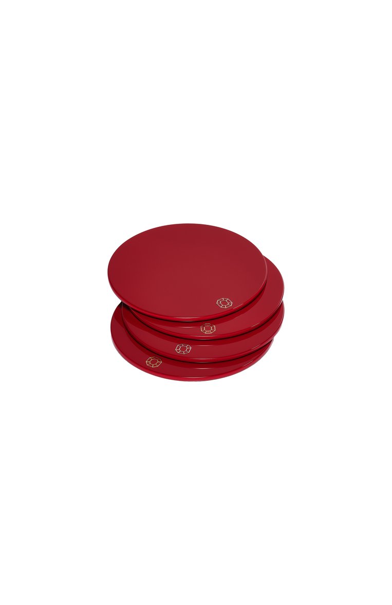 Набор из 4-х подставок octogone BACCARAT красного цвета, арт. 2 816 923 | Фото 1 (Нос: Не проставлено; Региональные ограничения белый список (Axapta Mercury): Не проставлено; Коллекция: Octogone)