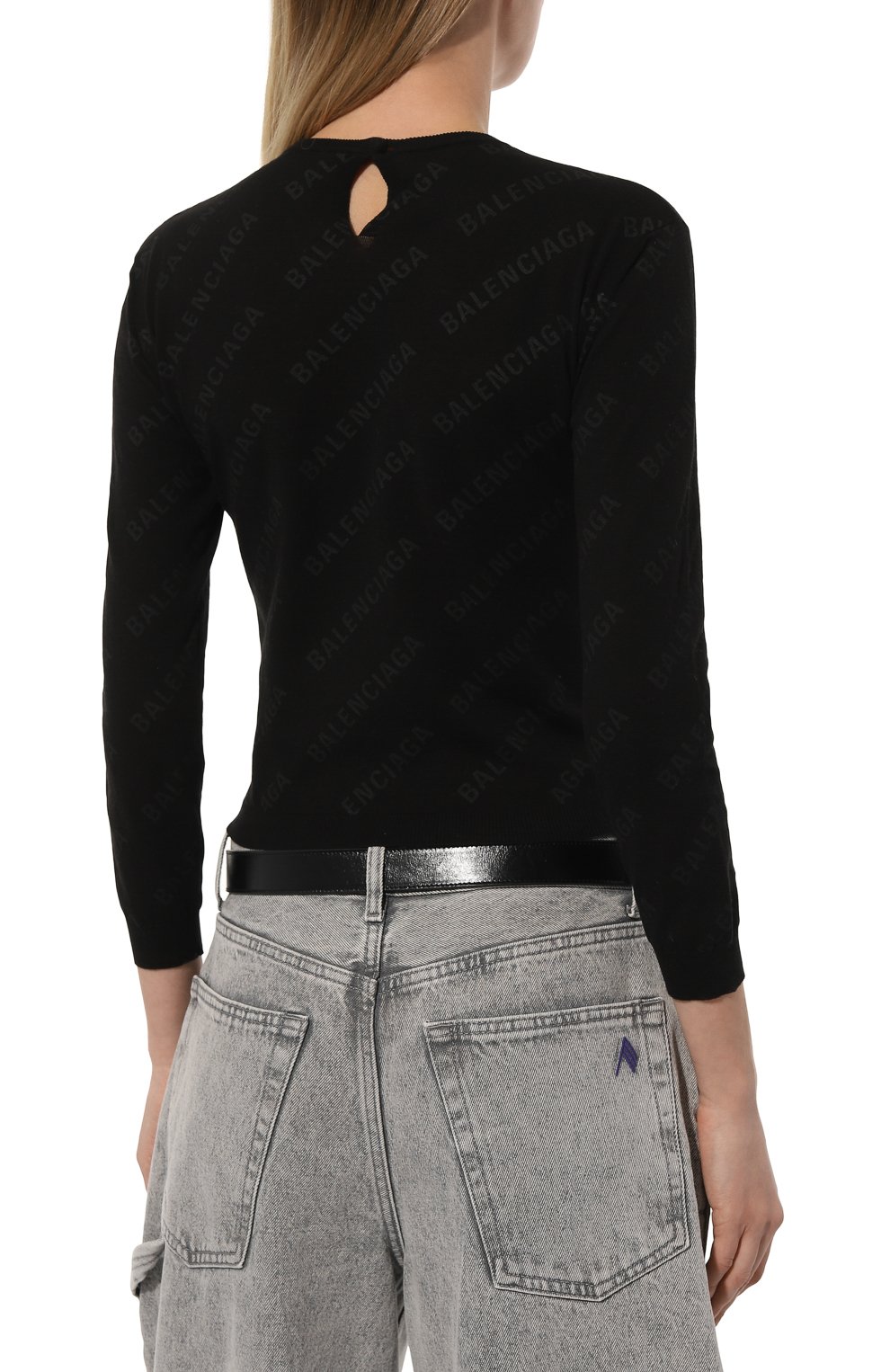 Хлопковый пуловер BALENCIAGA, арт. 750439/T3277, фото 4