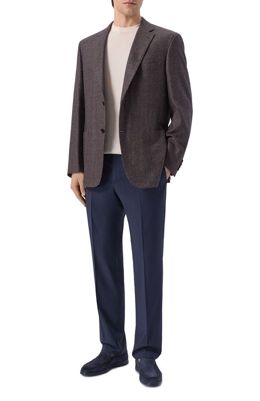 Брюки из шерсти и вискозы Berwich SPIAGGIA 20/ZG1350 Синий  SPIAGGIA 20/ZG1350 Фото 2