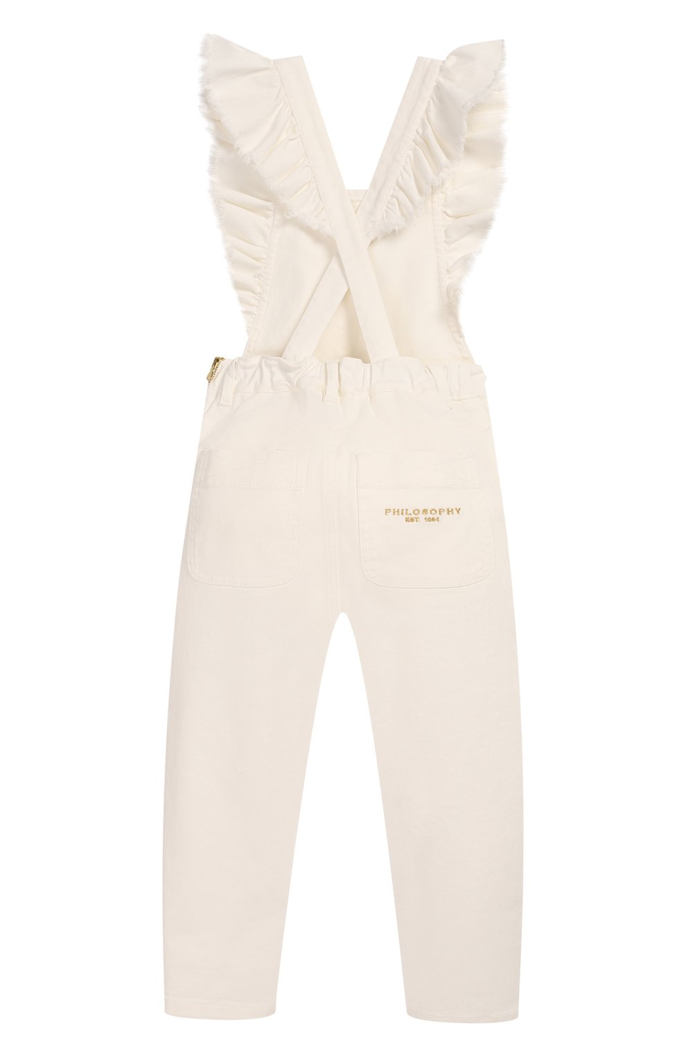 Хлопковый комбинезон PHILOSOPHY DI LORENZO SERAFINI KIDS, арт. PJTU02/CE192/VHUNI/XXS-XS, фото 2