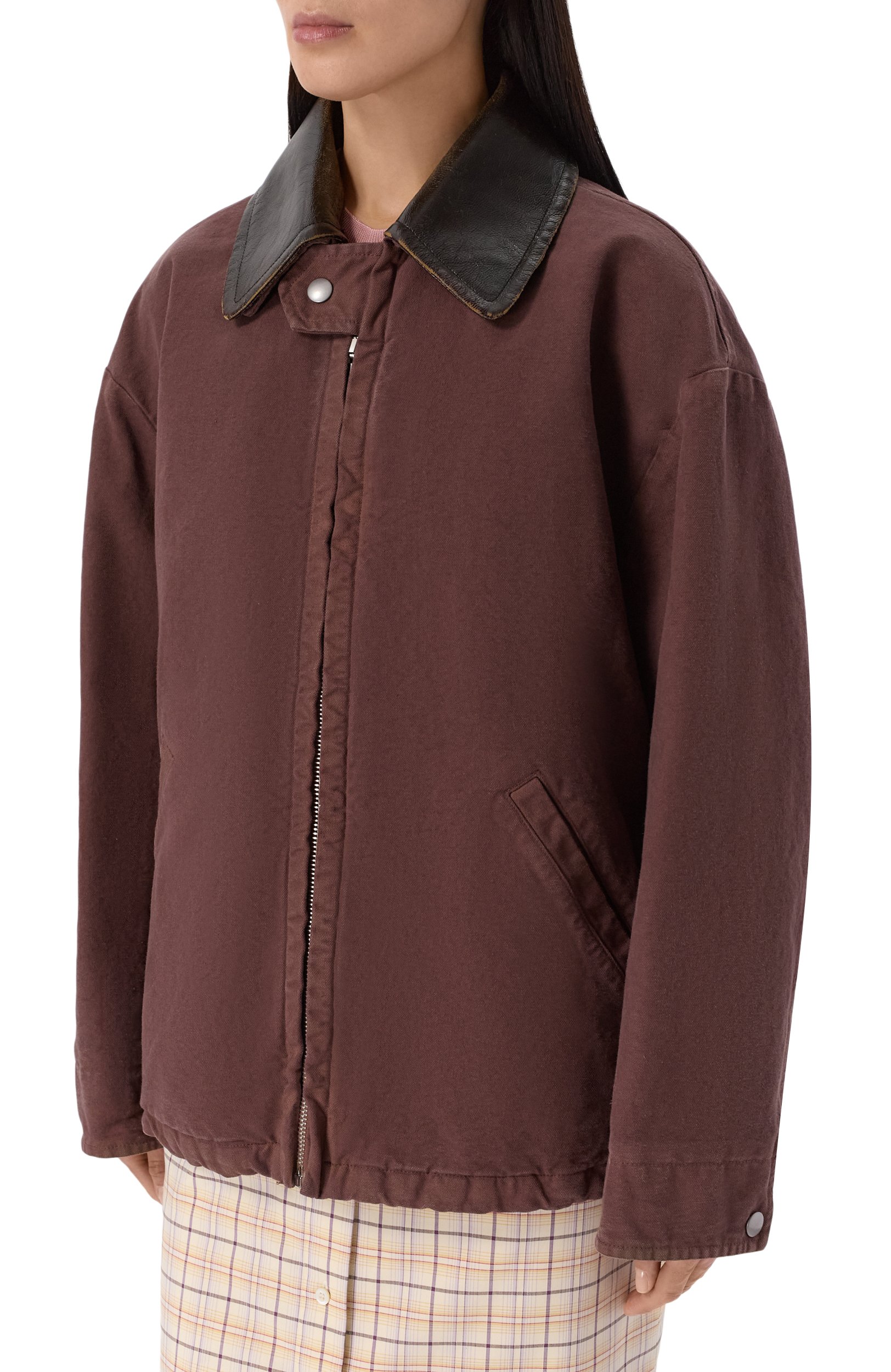 Хлопковая куртка PRADA фиолетового цвета по цене 593000 руб., арт. 292323S000/157N, фото 3 Хлопковая куртка PRADA, арт. 292323S000/157N, фото 3