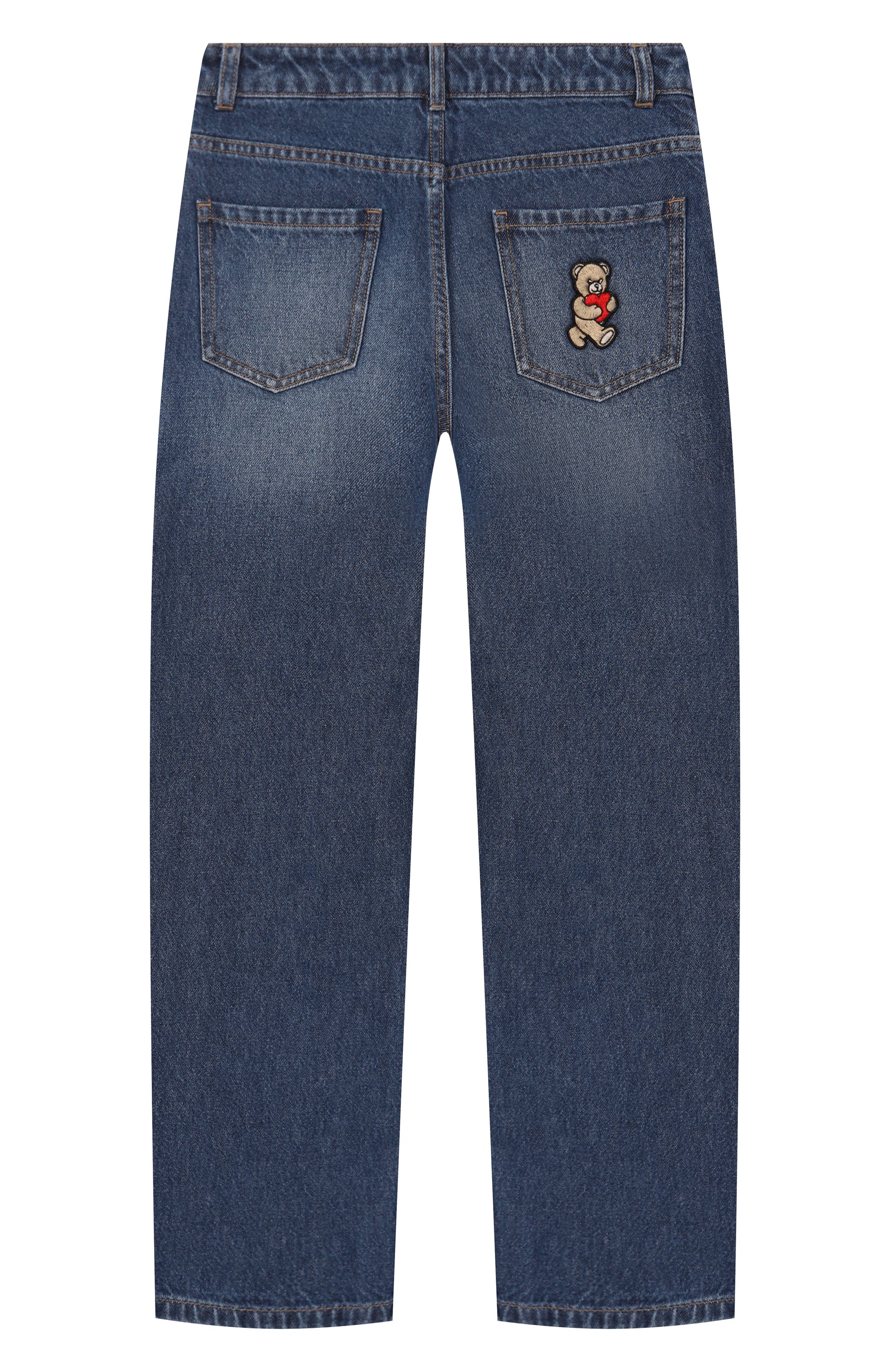 Джинсы MOSCHINO синего цвета по цене 22750 руб., арт. HDP06M/L0E29/10-14, фото 2 Джинсы MOSCHINO, арт. HDP06M/L0E29/10-14, фото 2