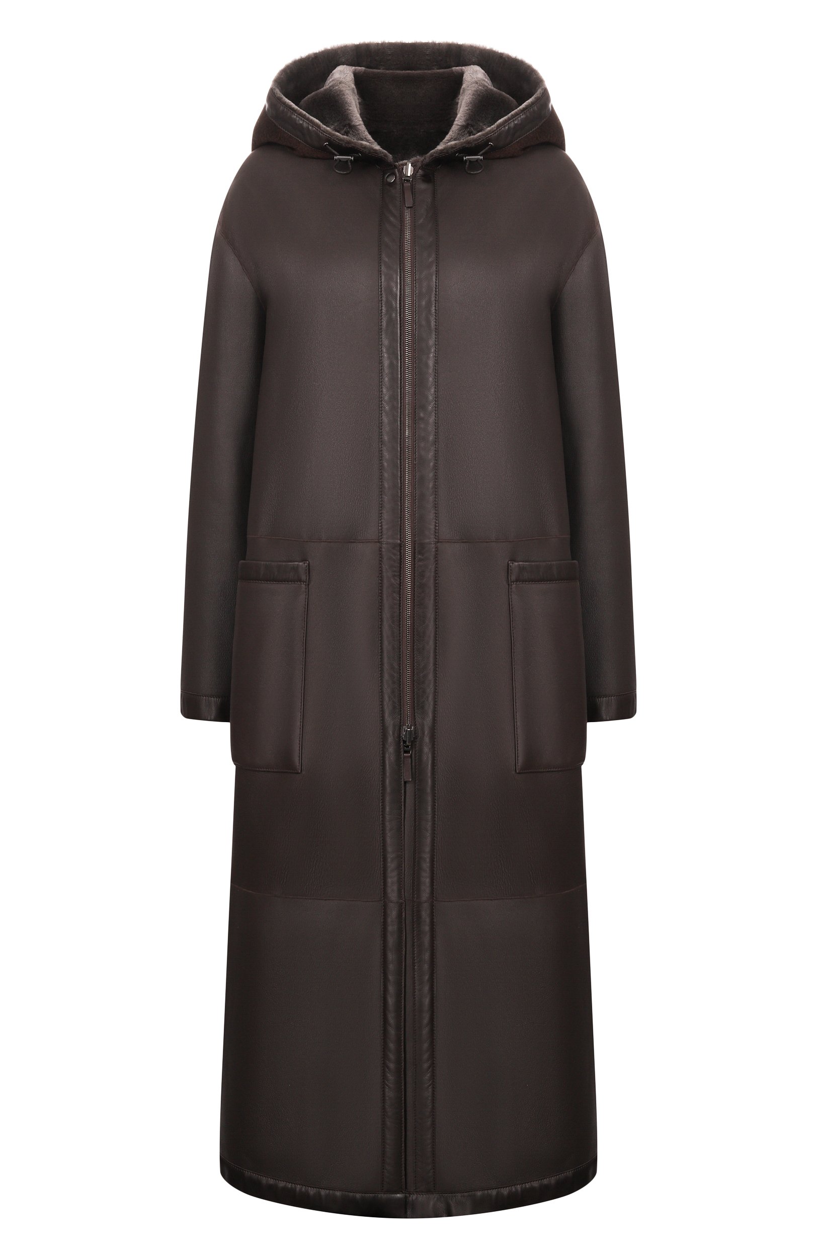Двусторонняя дубленка из овчины GIORGIO ARMANI коричневого цвета по цене 1720000 руб., арт. GW002049/AF19599, фото 1 Двусторонняя дубленка из овчины GIORGIO ARMANI, арт. GW002049/AF19599, фото 1