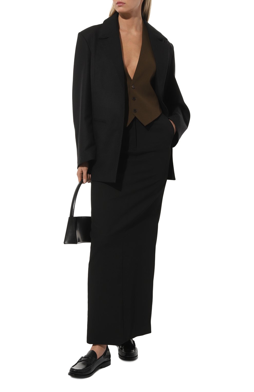 Кожаные пенни-лоферы SAINT LAURENT, арт. 670232/AAA7R, фото 2