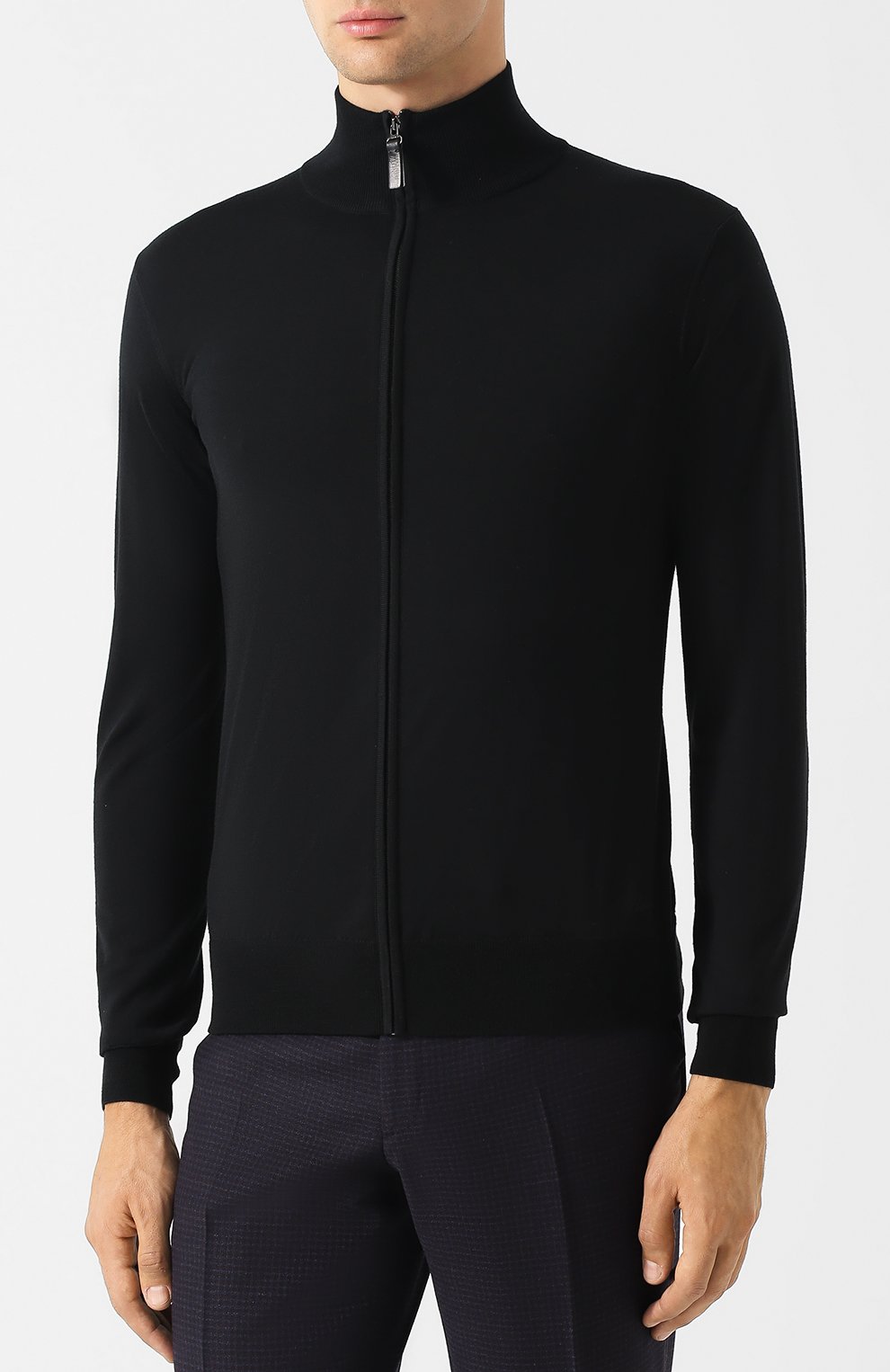 Шерстяной кардиган BRIONI черного цвета по цене 105500 руб., арт. UMT20L/0ZK18, фото 3 Шерстяной кардиган BRIONI, арт. UMT20L/0ZK18, фото 3