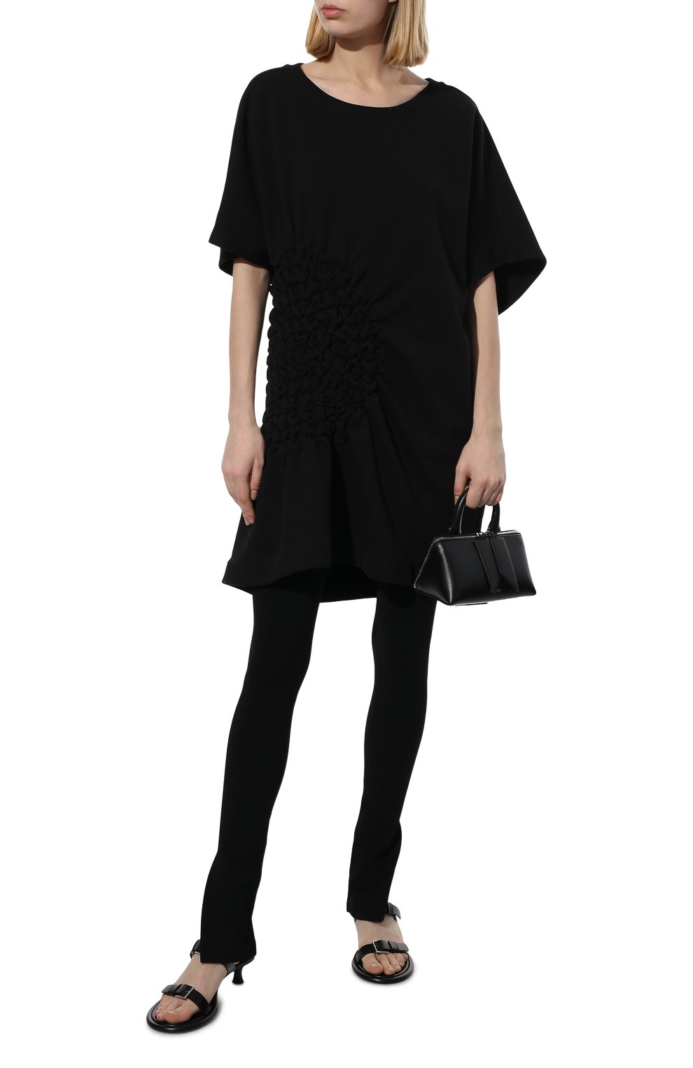 Хлопковое платье DRIES VAN NOTEN черного цвета по цене 39950 руб., арт. 221-031130-4615, фото 2 Хлопковое платье DRIES VAN NOTEN, арт. 221-031130-4615, фото 2