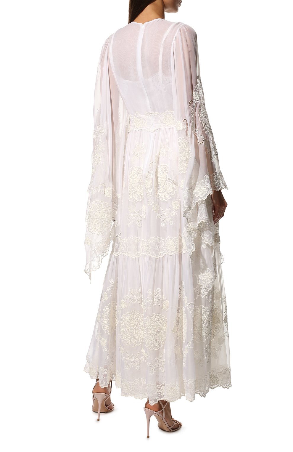 Платье из хлопка и шелка DOLCE & GABBANA, арт. F6ZD9Z/FGMEY, фото 4