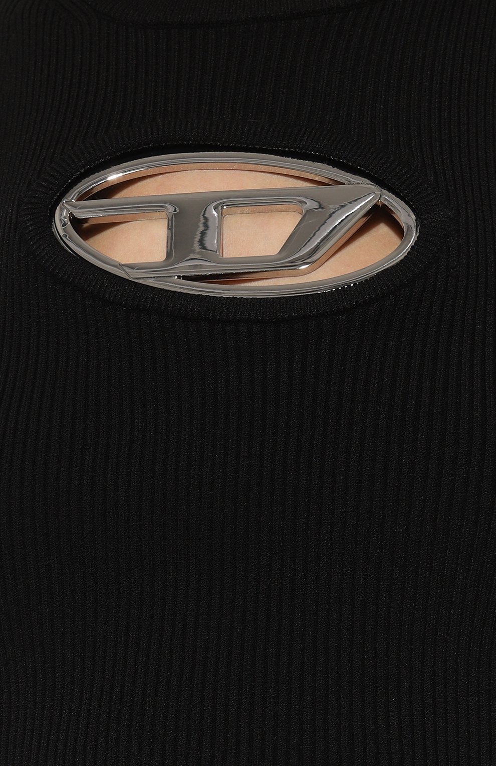 Майка из вискозы DIESEL черного цвета по цене 23800 руб., арт. A09621/0DLAX, фото 5 Майка из вискозы DIESEL, арт. A09621/0DLAX, фото 5