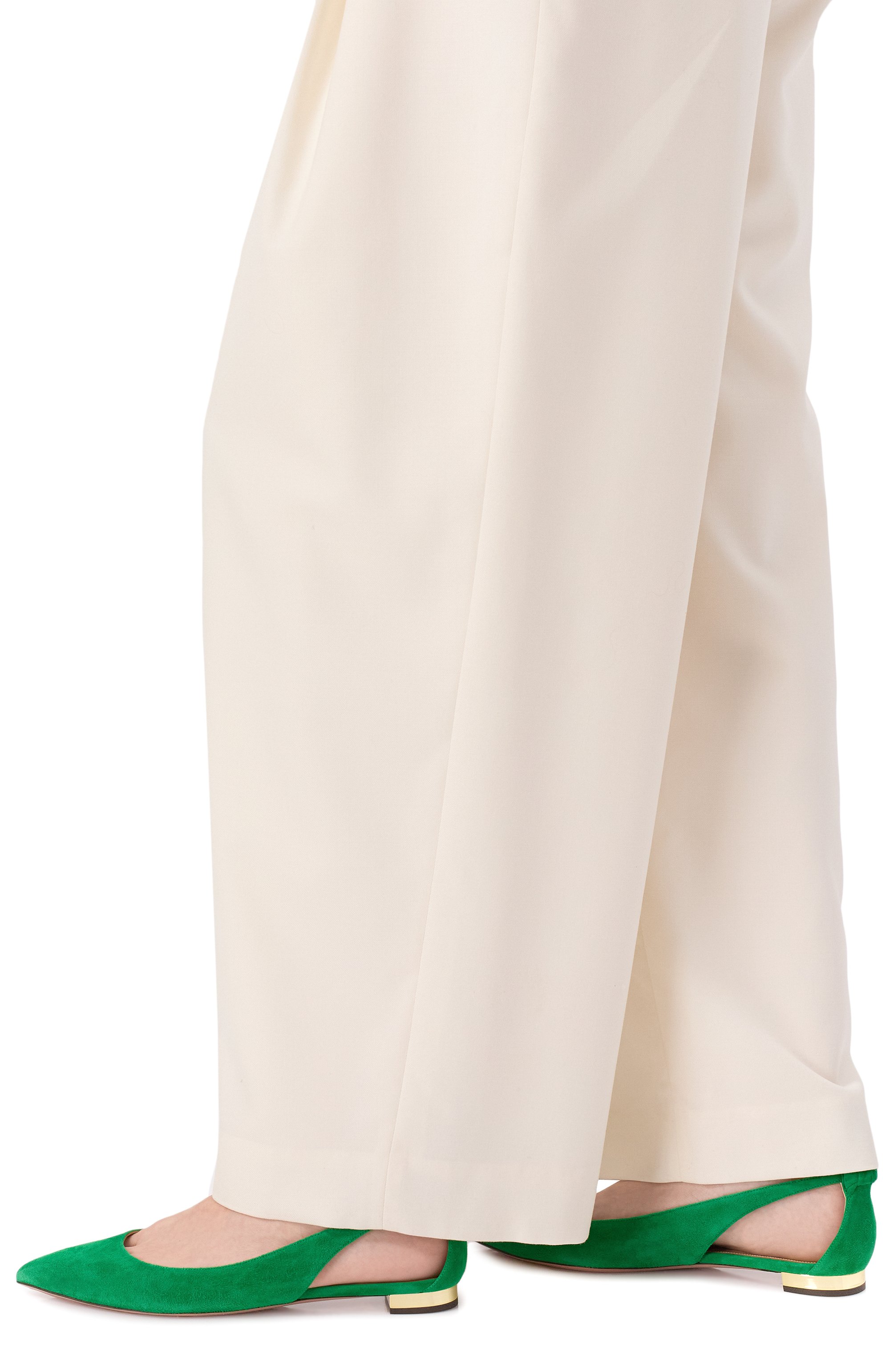 Замшевые балетки bow tie AQUAZZURA, арт. DENFLAB0-SUE-000, фото 3