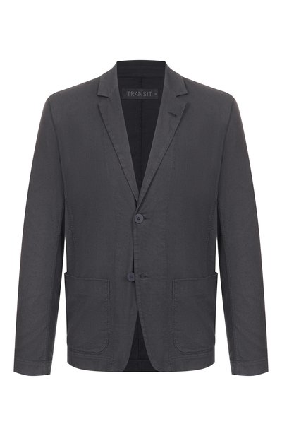 Мужской пиджак из хлопка и льна TRANSIT, арт. CFUTRZE143
