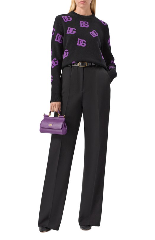 Шерстяной свитер Dolce & Gabbana FXX06T/JCVYX Чёрный  FXX06T/JCVYX Фото 2
