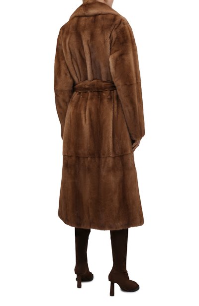 Шуба из норки YVES SALOMON, арт. 21WYM34925VFLX/REDGL, фото 4