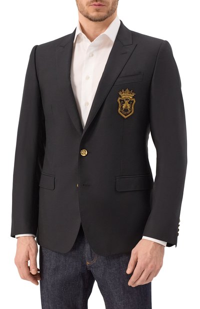 Пиджак из шерсти и шелка DOLCE & GABBANA, арт. G2LK0Z/FU3H1, фото 5