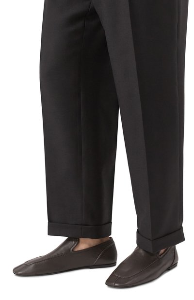 Кожаные лоферы DRIES VAN NOTEN хаки цвета по цене 85550 руб., арт. MS251/1480/112, фото 3 Кожаные лоферы DRIES VAN NOTEN, арт. MS251/1480/112, фото 3