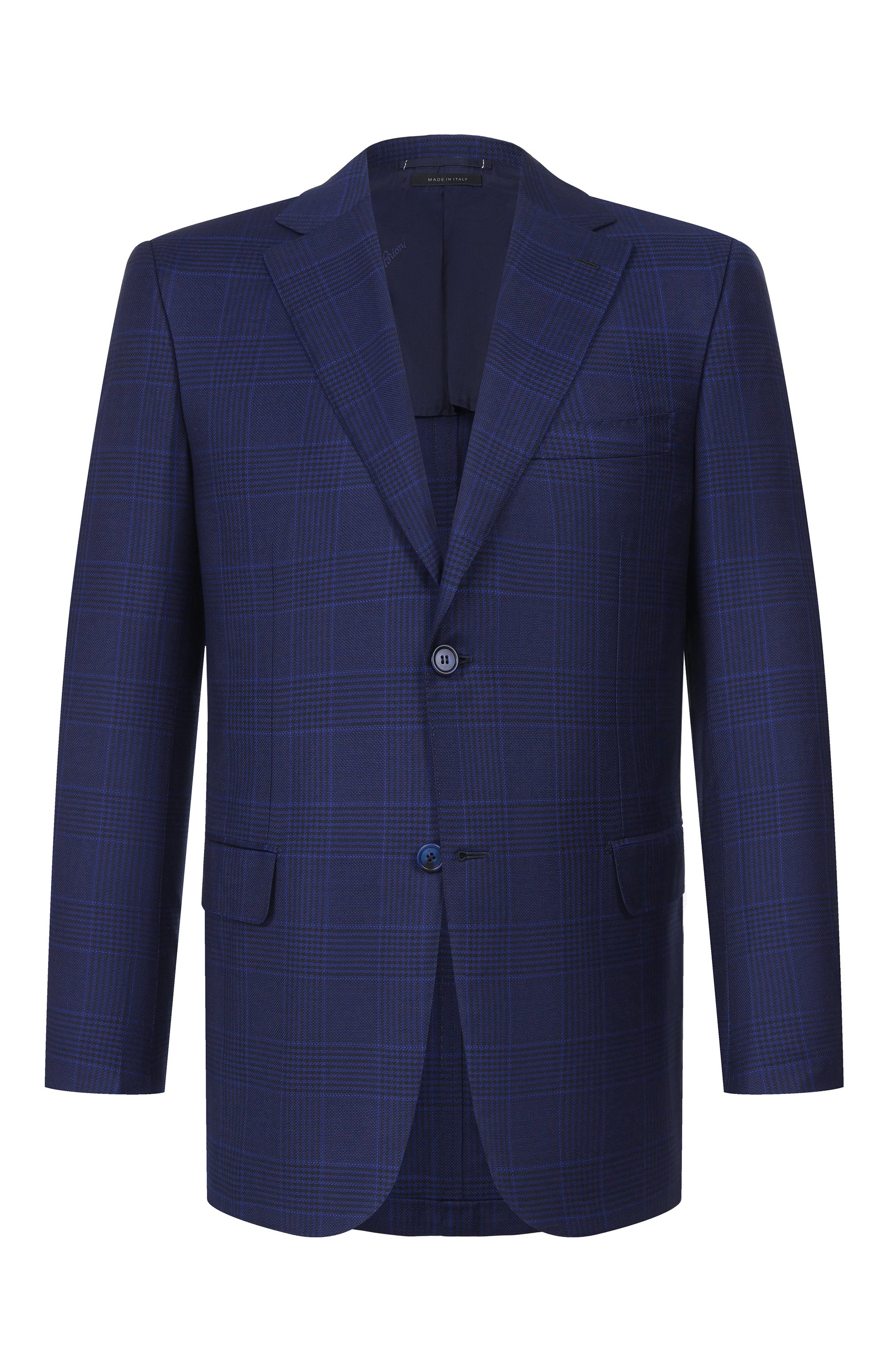 Шерстяной пиджак BRIONI темно-синего цвета по цене 699500 руб., арт. RG0D0X/PDA15, фото 1 Шерстяной пиджак BRIONI, арт. RG0D0X/PDA15, фото 1