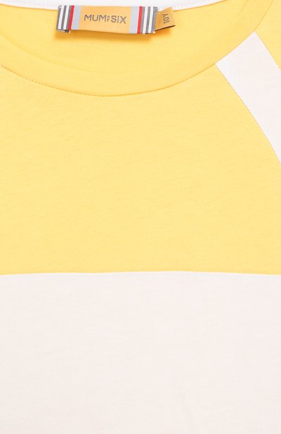 Хлопковая футболка MUMOFSIX, арт. MOS20STP_01YE, фото 3