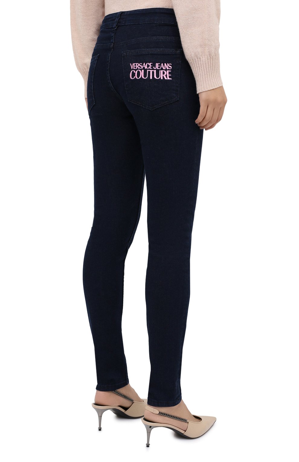 Джинсы VERSACE JEANS COUTURE синего цвета по цене 21950 руб., арт. A1HZA0K4-ZDP500 C SKINNY RIC.4/60558, фото 4 Джинсы VERSACE JEANS COUTURE, арт. A1HZA0K4-ZDP500 C SKINNY RIC.4/60558, фото 4