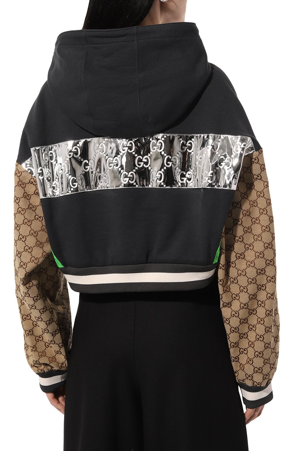 Хлопковое худи GUCCI, арт. 753561/XJFT8, фото 4