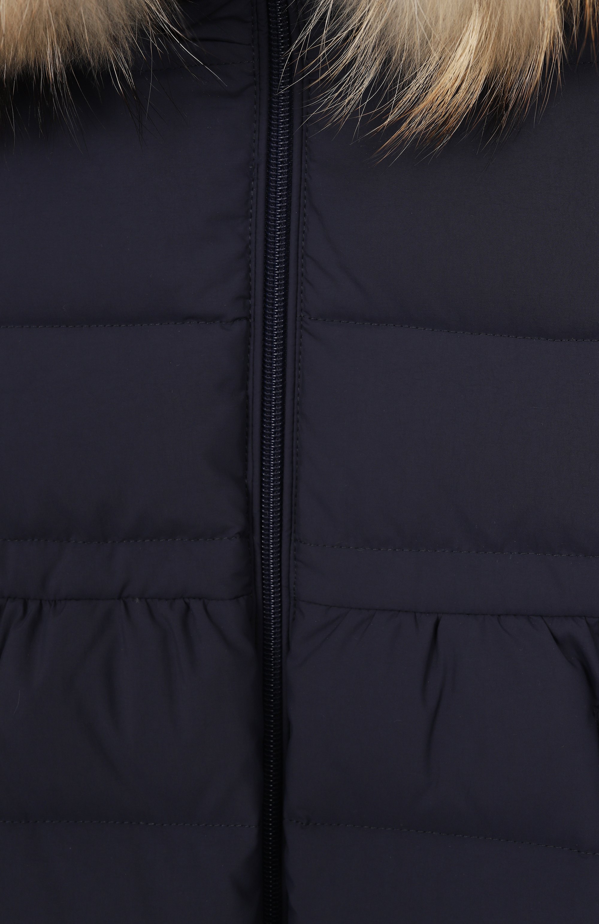 Пуховое пальто с отделкой из енота IL GUFO, арт. A25GGP0005N0108/2-4, фото 3