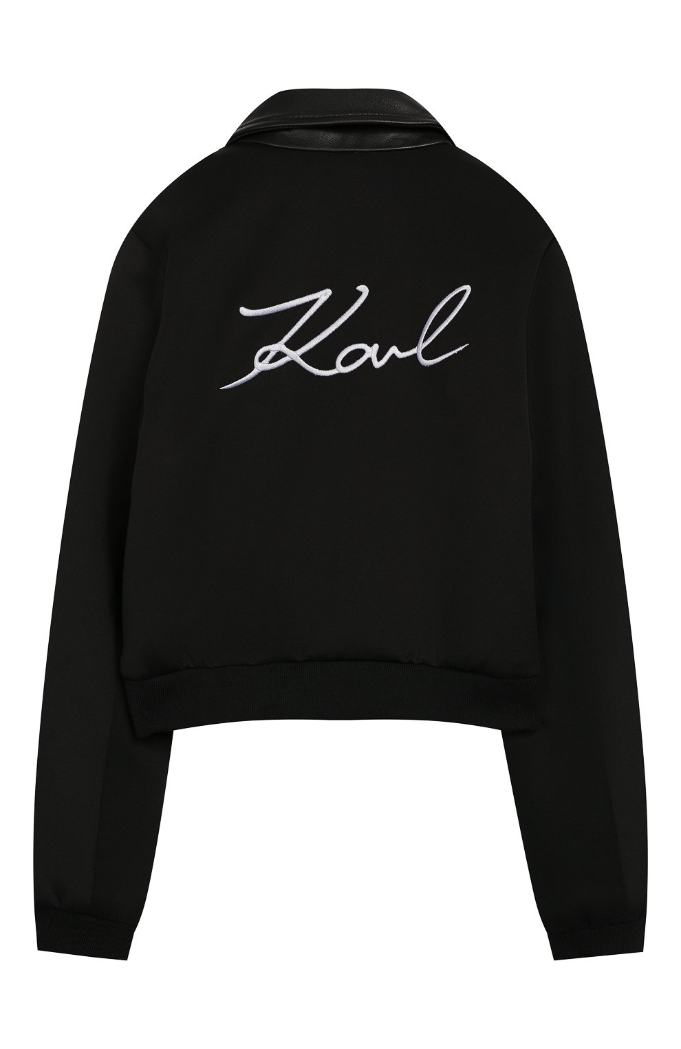 Кожаная куртка с отделкой KARL LAGERFELD KIDS, арт. Z16060/6A-12A, фото 2