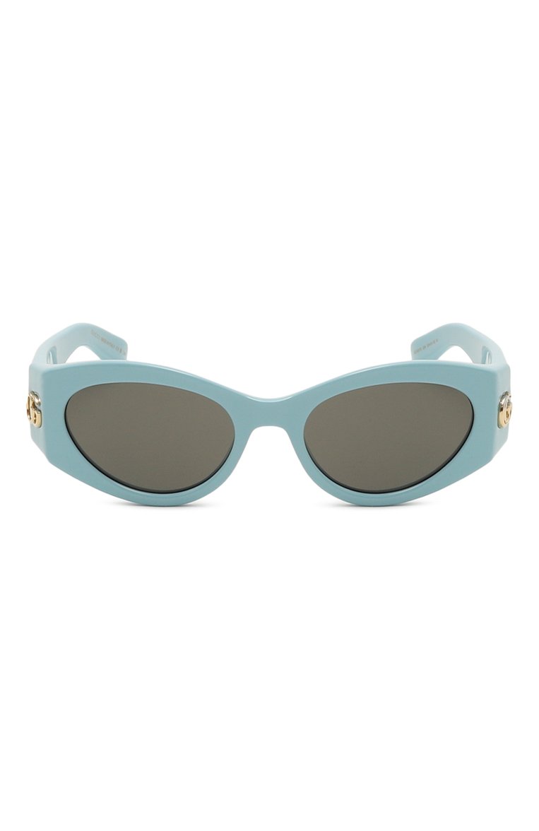 Женские солнцезащитные очки GUCCI голубого цвета, арт. GG1401S 004 | Фото 3 (Региональные ограничения белый список (Axapta Mercury): Не проставлено; Нос: Не проставлено; Тип очков: С/з; Материал: Пластик; Очки форма: Овальные; Оптика Гендер: оптика-женское)