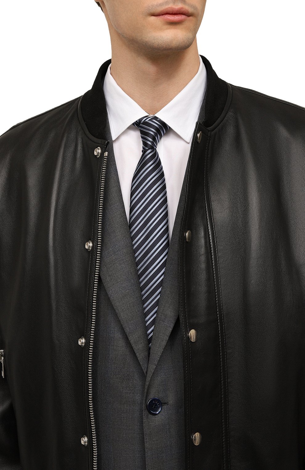 Галстук из шелка и хлопка GIORGIO ARMANI, арт. 360054/3F941, фото 2