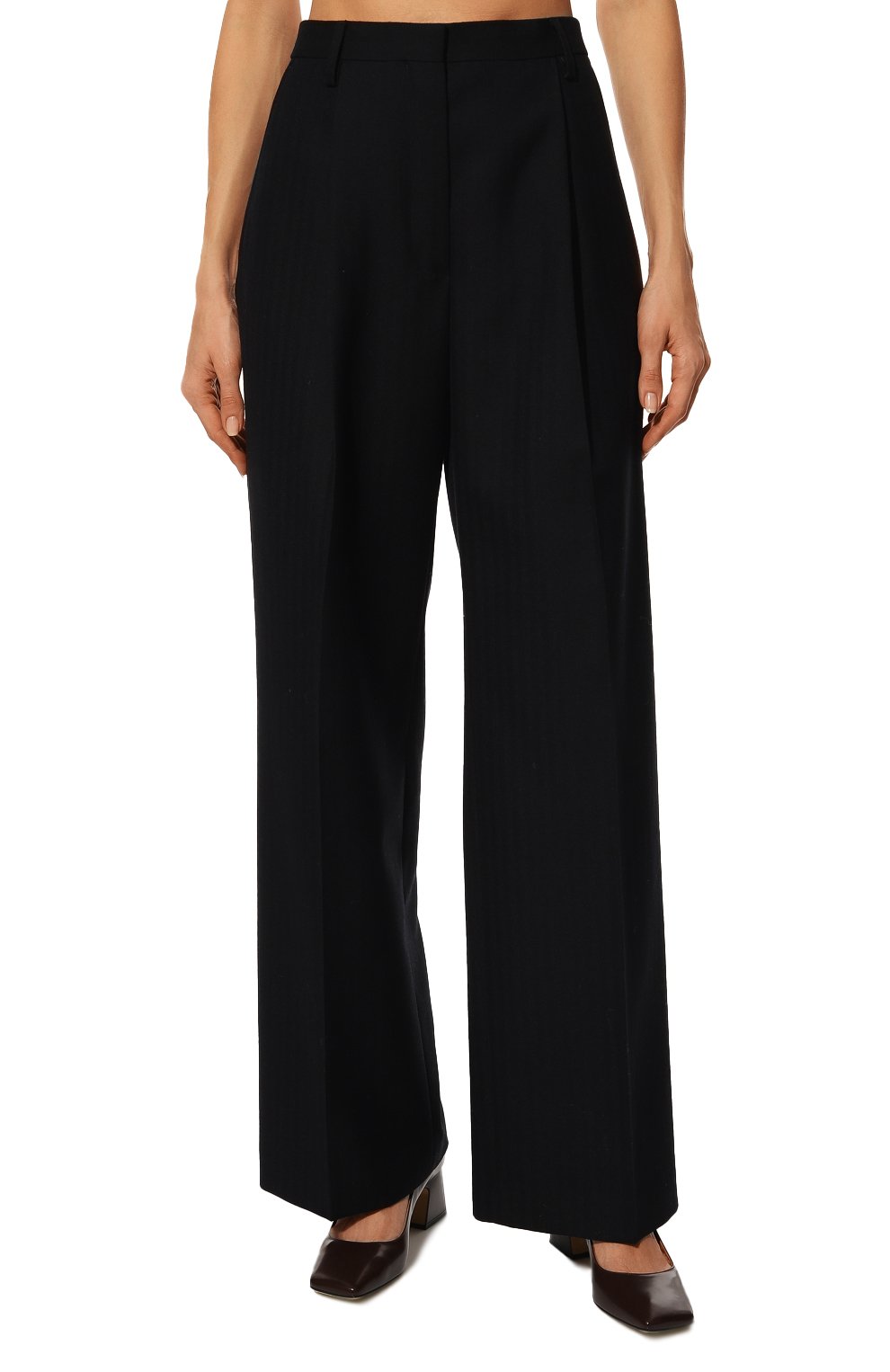 Шерстяные брюки DRIES VAN NOTEN черного цвета по цене 85200 руб., арт. 222-010971-5217, фото 3 Шерстяные брюки DRIES VAN NOTEN, арт. 222-010971-5217, фото 3
