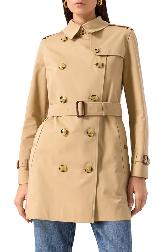 Хлопковый тренч Burberry 8079417 Бежевый  8079417 Фото 3
