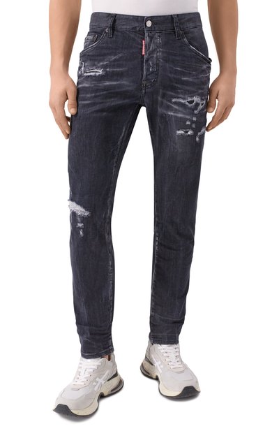 Джинсы skater DSQUARED2 темно-серого цвета по цене 79950 руб., арт. S71LB1574/S30503, фото 3 Джинсы skater DSQUARED2, арт. S71LB1574/S30503, фото 3