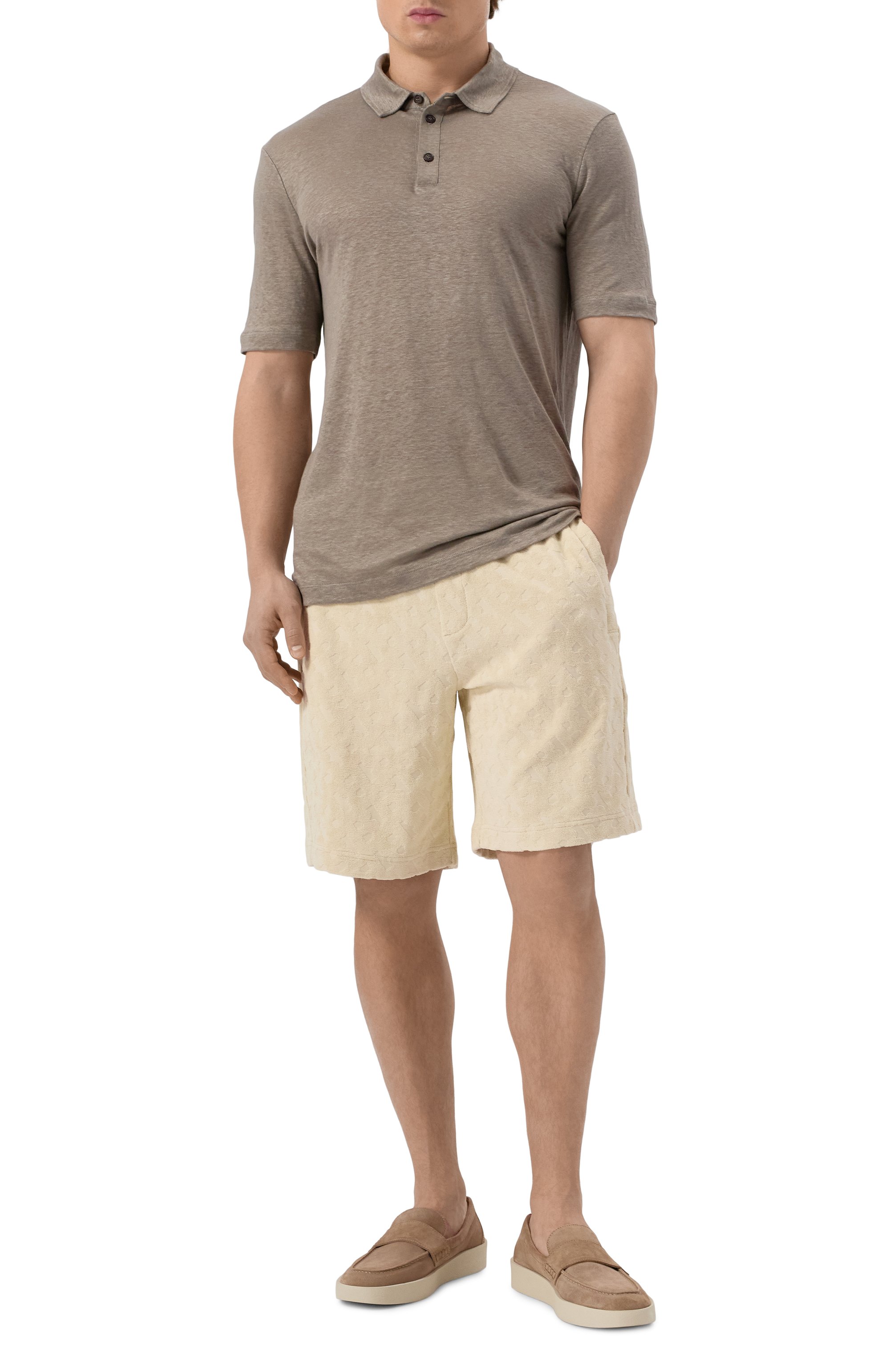 Хлопковые шорты BOSS, арт. 50538636, фото 2