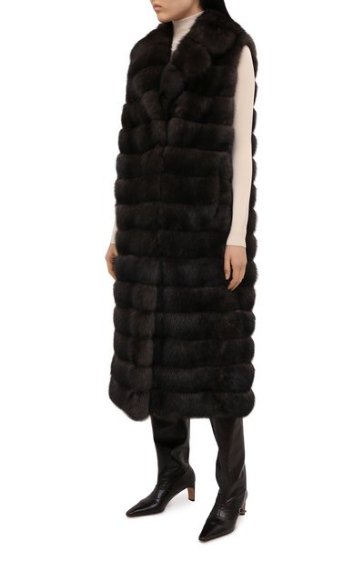 Жилет из меха соболя YVES SALOMON, арт. 20WYG38221ZICV, фото 3