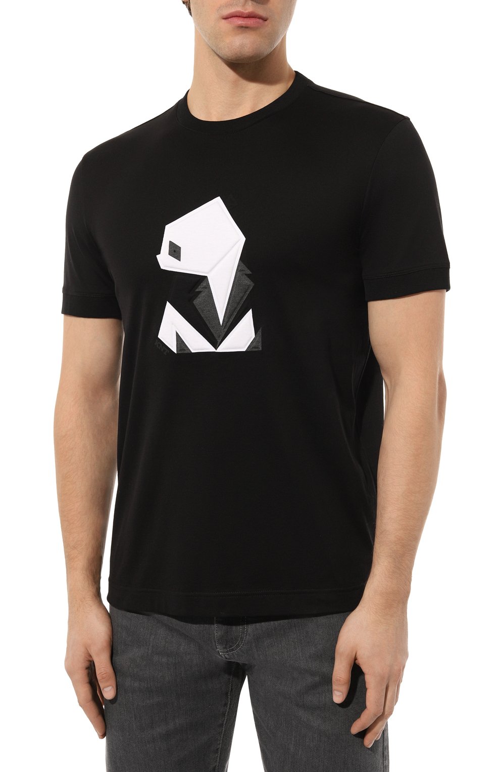 Хлопковая футболка KITON, арт. UMM0404, фото 3