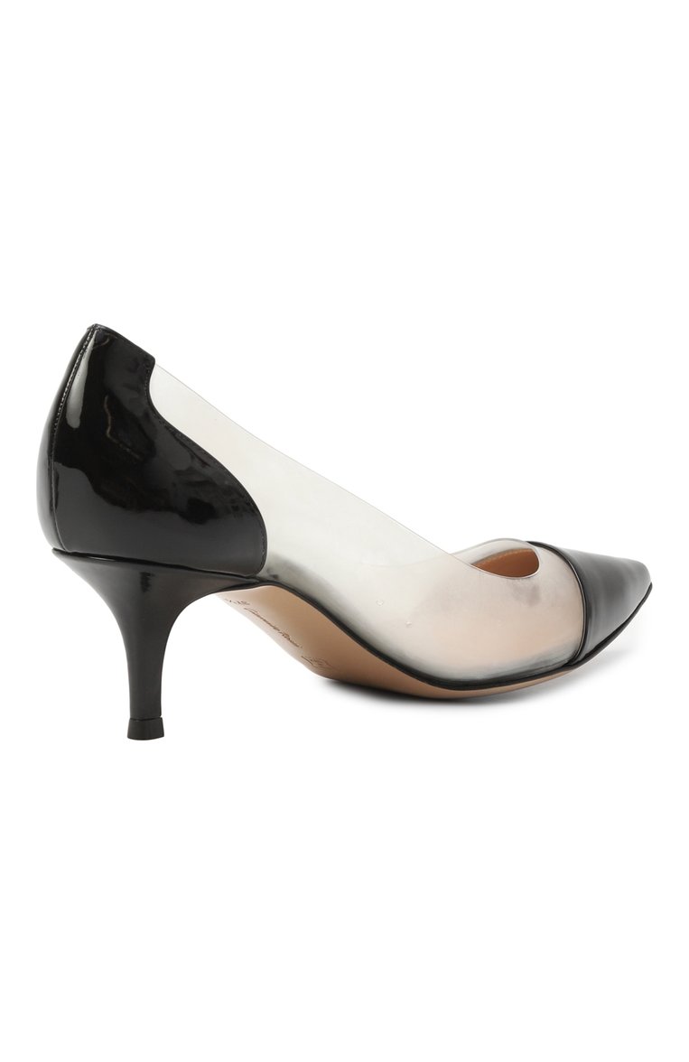 Комбинированные туфли plexi 55 GIANVITO ROSSI, арт. G21481.55RIC.VGLNETR, фото 3