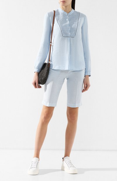 Льняная блузка 120% LINO, арт. P0W1966/B317/000, фото 2