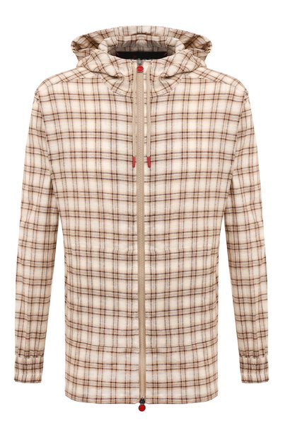 Мужской льняная толстовка KITON, арт. UMC010H08819